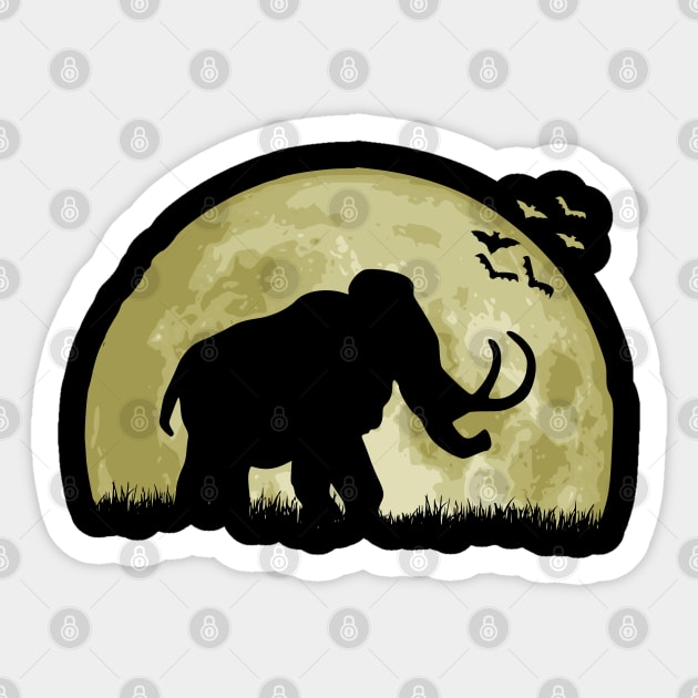 Mammoth Sticker by Nerd_art